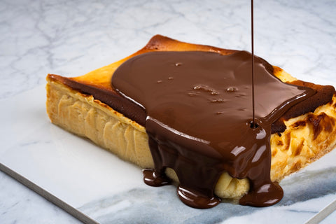 Classic Basque Cheesecake with Chocolate