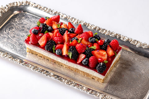 Whipped Mascarpone Cheesecake with Fresh Berries